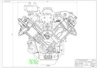 Двигатель ЯМЗ-236М2 (сборочный чертеж)