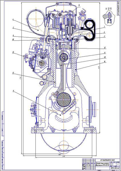 Курсовая работа: Судовой двигатель внутреннего сгорания L21/31