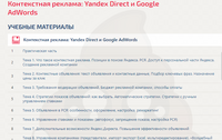 
Контекстная реклама: Yandex Direct и Google AdWords . Ответы на тест Синергия 