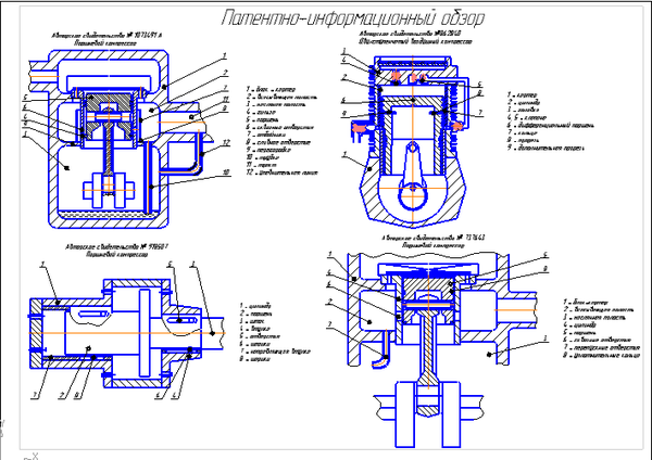 Курсовая работа: Моделирование привода поршневого пневматического с помощью программы AutoCAD