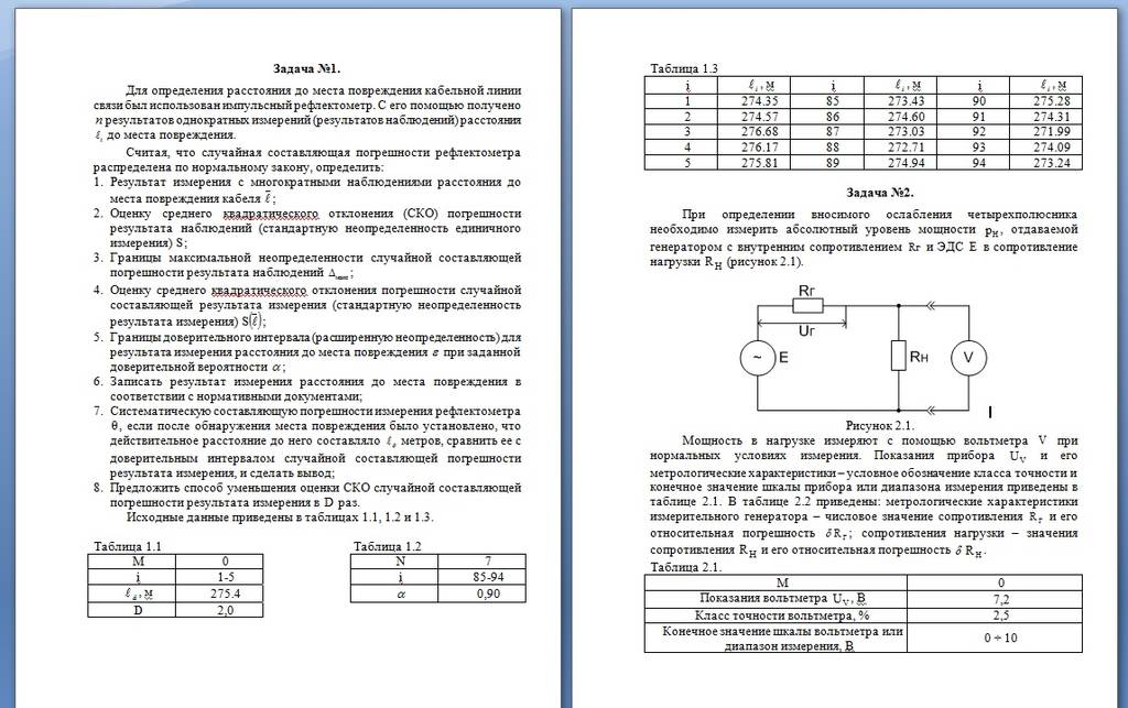 Контрольная работа по теме Метрология, стандартизация и сертификация в информатике и радиоэлектронике
