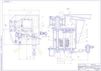Механизм ограничителя грузоподъемности крана автомобильного КС-4572 (сборочный чертеж)